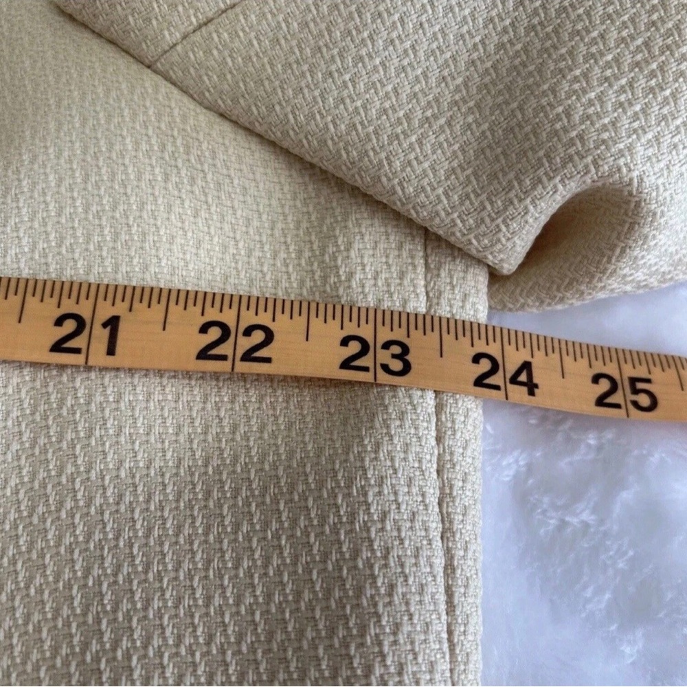 Jones Studio Separates Butter Yellow Textured Blazer Jacket 18W Plus Size Pro - Picture 5 of 6